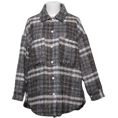 Överskjorta (Grå, Vit) från Missguided Polyester, Ull