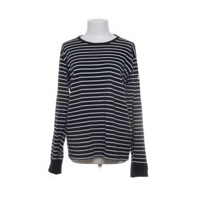 Långärmad t-shirt (Blå, Vit) från Polarn O. Pyret Ekologisk bomull