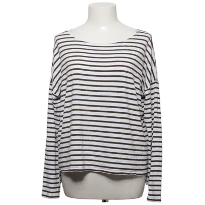 Lange mouwen shirt (Wit, Bruin) van No Man's Land Elastaan, Viscose