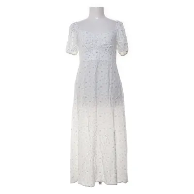 Maxi jurk (Wit, Blauw) van Dobber Viscose