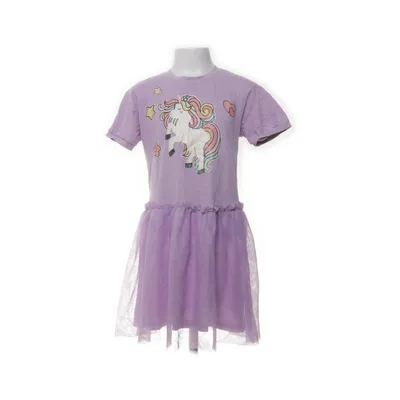 Klänning (Lila, Flerfärgad) från Lindex Kids Bomull, Polyester