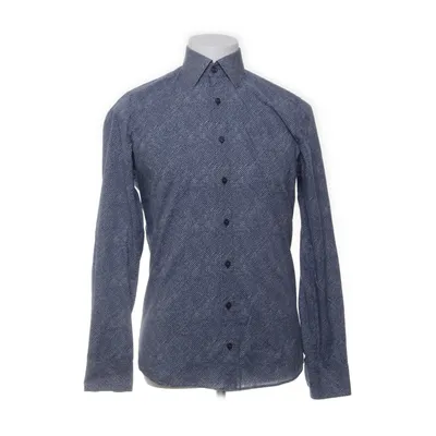 Shirt (Blauw, Wit) van Olymp Katoen