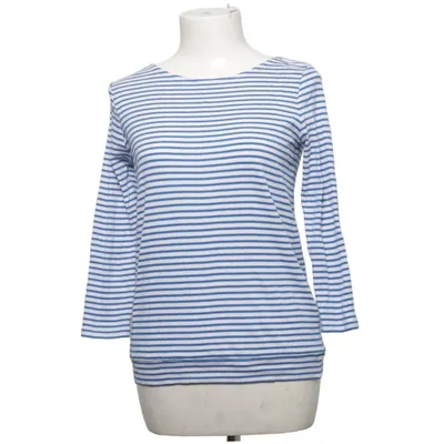 Langærmet t-shirt (Blå, Hvid) fra EDC by ESPRIT Bomuld, Elastan
