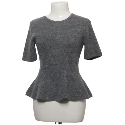Top péplum (Gris) de H&M Acrylique, Élasthane, Polyester, Laine