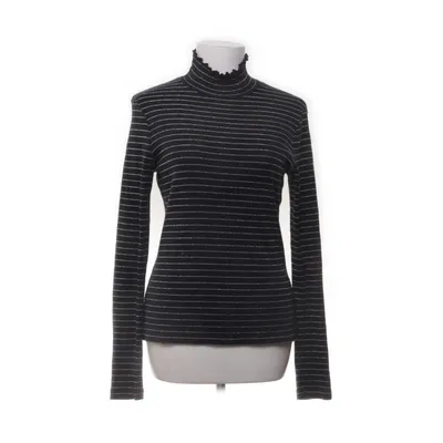 Polotröja (Svart, Silverfärgad) från Tommy Hilfiger Bomull, Metallfiber