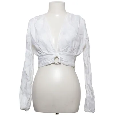 Crop top (Wit) van Zara Linnen