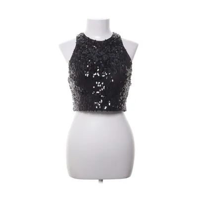 Crop top (Sort) fra H&M Polyester, Elastan