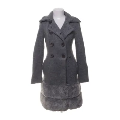 Coat (Gray) from Elisabetta Franchi Acrylic, Wool, Polyester, Viscose, Modal