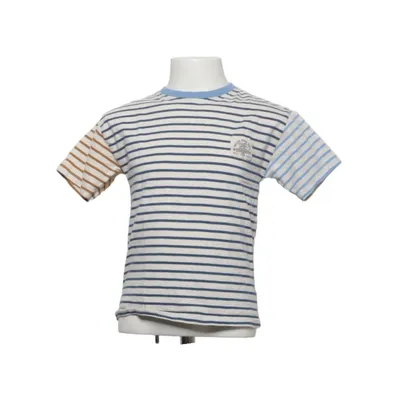 T-shirt (Blanc, Bleu, Marron) de Zara Coton