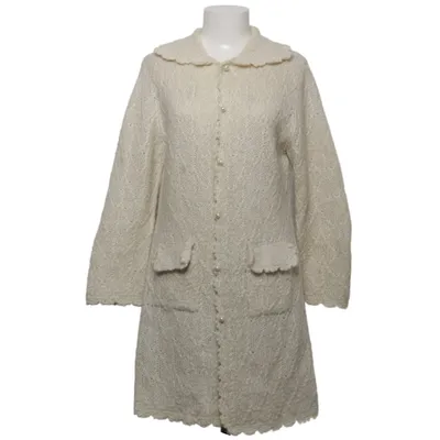 Cardigan (Wit) van Q by Kjederqvist Mohair, Polyamide, Wol