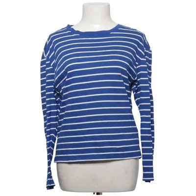 Långärmad t-shirt (Blå, Vit) från Monki Bomull