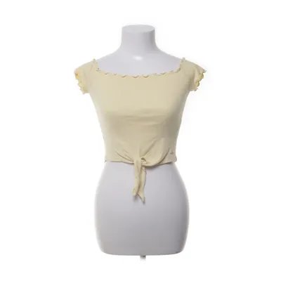 Crop top (Geel) van Hollister California Katoen, Elastaan