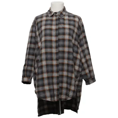 Flanellen overhemd (Grijs, Bruin, Zwart) van Marta du Chateau Katoen, Polyester