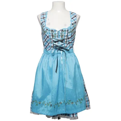 Dirndl (Blå, Vit, Svart) från Fuchs Trachtenmoden Bomull, Polyester