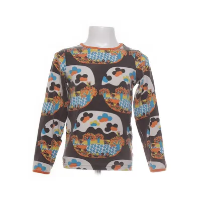 Långärmad t-shirt (Brun, Flerfärgad) från Småfolk Bomull, Elastan, Modal
