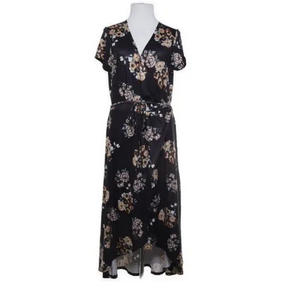 Omlottklänning (Svart, Flerfärgad) från DeVal Woman Elastan, Polyester