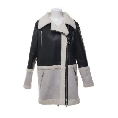 Shearlingjakke (Sort, Beige) fra Stradivarius Polyester