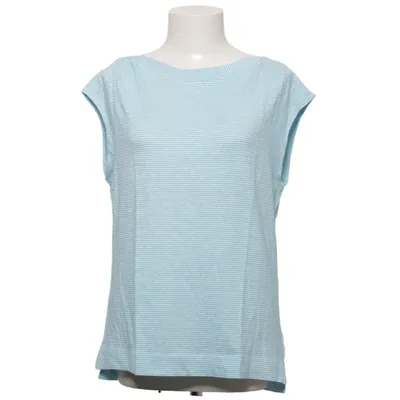T-shirt (Blauw, Wit) van Calvin Klein Katoen, Elastaan, Linnen