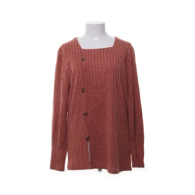 Cardigan (Rød) Elastan, Polyester