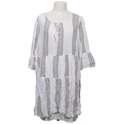 Klänning (Vit, Flerfärgad) från En Creme Polyester, Viskos