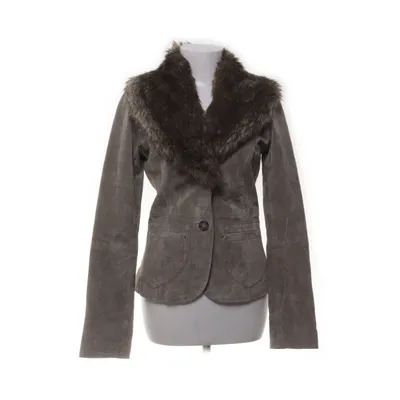 Läderjacka (Wildleder-Blazer) Mocka