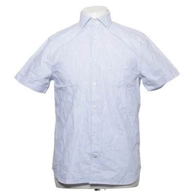 Kortärmad skjorta (Blå, Vit) från Riley Bomull