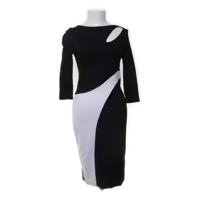 Klänning (Svart, Vit) från Bodyflirt Boutique Elastan, Polyester, Viskos