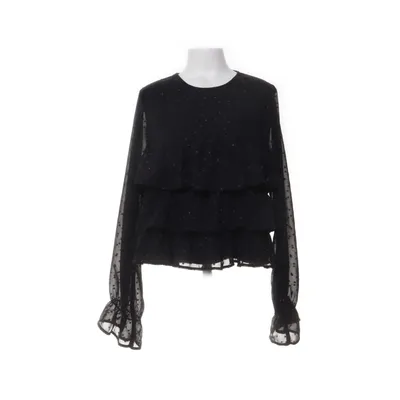 Blouse (Zwart) van Gina Tricot Metallvezel, Polyester