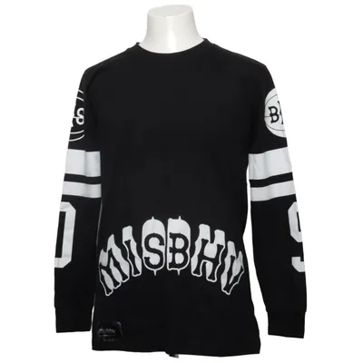 Långärmad t-shirt (Svart, Vit) från Misbhv Bomull