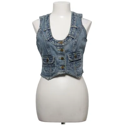 Spijker gilet (Blauw) van Fishbone Katoen