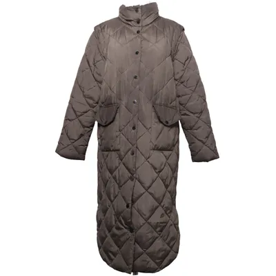 Vinterkappa (Brun) från Freequent Polyester