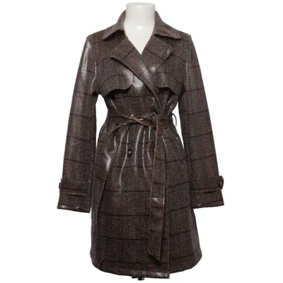 Trench-coat (Marron, Gris) de Azaka Élasthane, Polyester