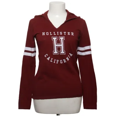 Sweat à capuche (Rouge) de Hollister Coton, Polyester