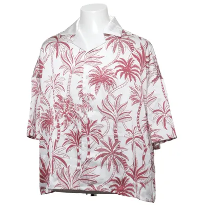 Kortärmad skjorta (Vit, Röd) från Runge Polyester