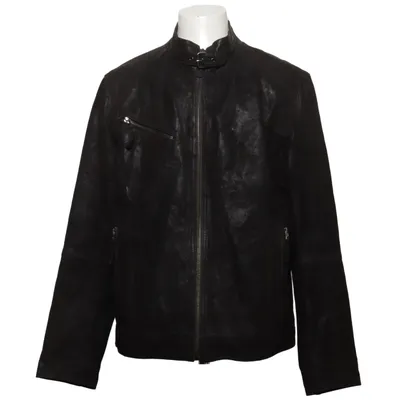 Leren jack (Bruin) van Man by Tchibo Katoen, Leer, Polyester