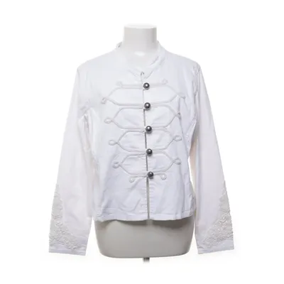 Denim jacket (White) from Mingel Cotton, Elastane