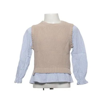Pull sans manches (Beige, Bleu, Multicolore) de Zara Coton