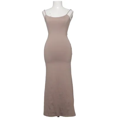 Maxikjole (Beige) fra Bershka Elastan, Polyamid