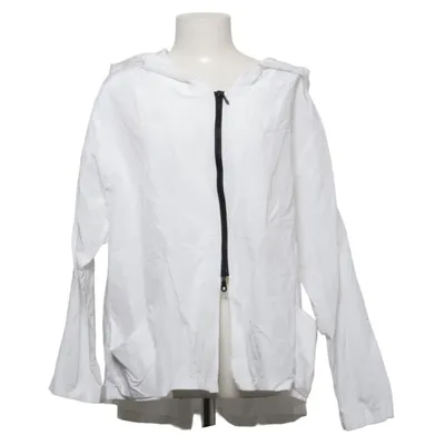 Jacket (White) from Hopsack Cotton, Metallic fiber, Polyester