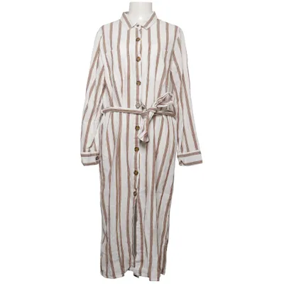 Robe chemise (Blanc, Marron) de Velvet Heart Coton, Lin