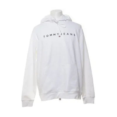Huvtröja (Vit) från Tommy Hilfiger Jeans Bomull, Polyester