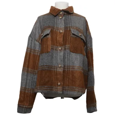 Skjortejakke (Brun, Grå) fra Mazine Akryl, Bomuld, Polyester