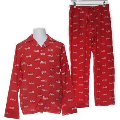 Set (Rood, Wit) van Coca Cola Lyocell, Viscose