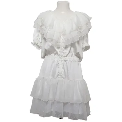 Dress (White) from Veronica Virta Elastane, Polyester
