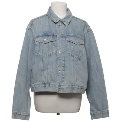 Spijkerjas (Blauw) van Uniqlo Katoen, Polyester