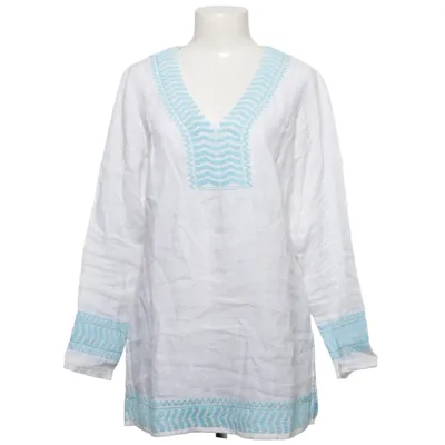 Tunic (White, Blue) from Malvin Linen