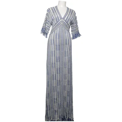 Maxi jurk (Blauw, Wit) van Tory Burch