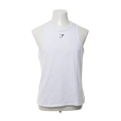 Tank Top (White) from Gymshark Cotton, Elastane