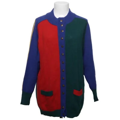 Cardigan (Blå, Rød, Grøn, Flerfarvet) fra Jitu's Fashion Angora, Nylon, Uld