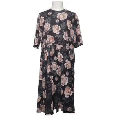 Dress (Black, Beige) from Lacony Polyester